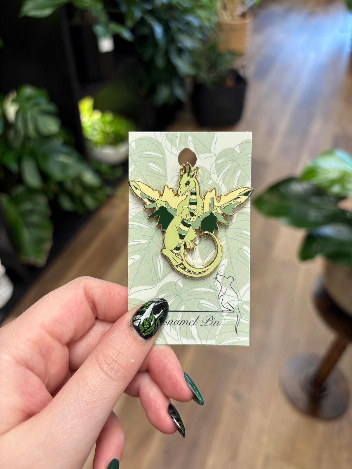 Golden Dragon Enamel Pin